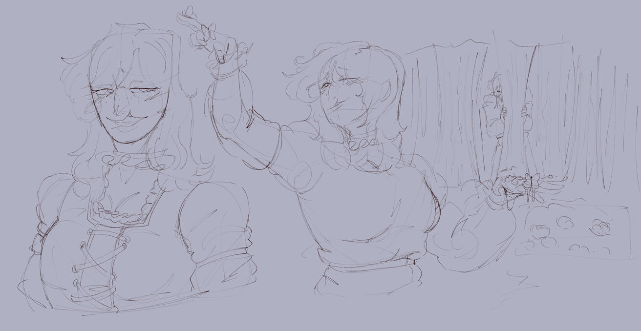 Eloise doodles (+ meathead/abbadon)