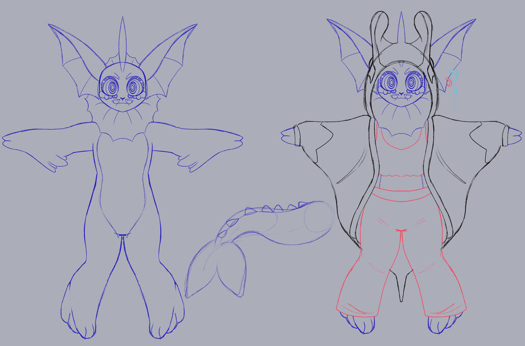 Vaporeon outfit 2 model concept